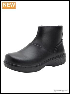 Women's Waterproof Leather Ankle Boots with Arch Support
